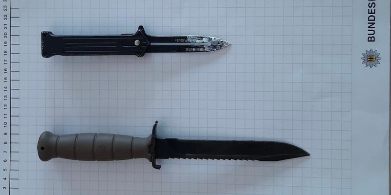 BPOL NRW: Bundespolizei stellt Messer bei 41-jährigen Mann sicher - Foto: presseportal.de