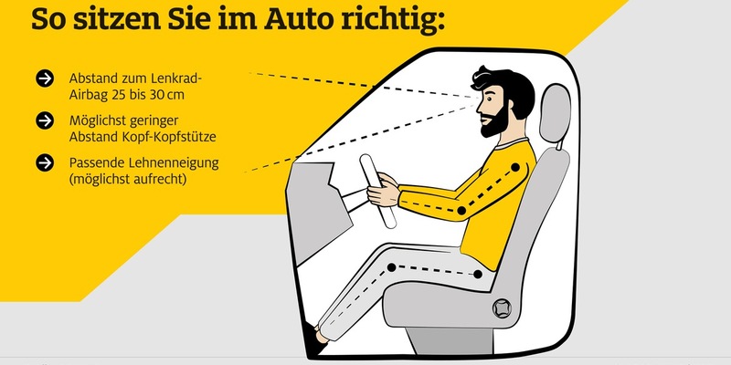 Bequem einsteigen - richtig sitzen / ADAC Liste mit Sitzhöhen von vielen aktuellen Autos / Mit der richtigen Sitzposition Gefahren und Schmerzen vermeiden - Foto: presseportal.de