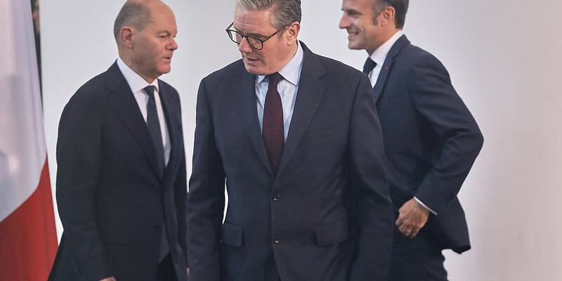 Scholz, Starmer, Macron (Archiv) - Foto: über dts Nachrichtenagentur