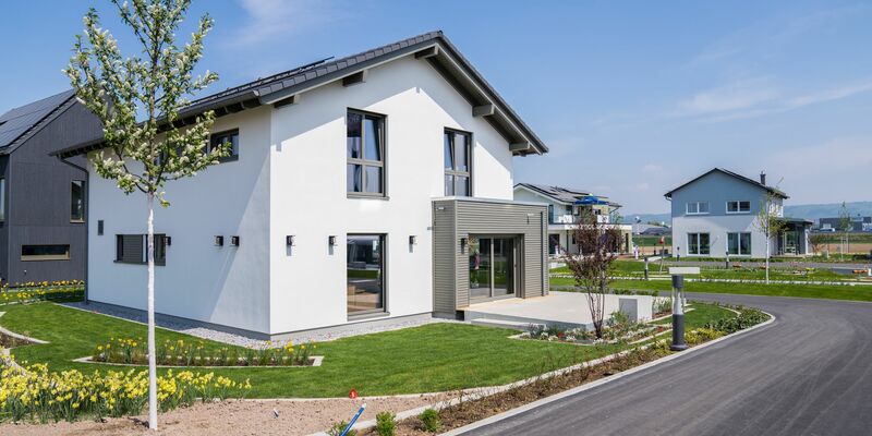 Fertighäuser im Schwarzwald. - Foto: Benedikt Spether/dpa