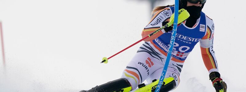 Beste Deutsche im Slalom von Sestriere: Emma Aicher. - Foto: Piermarco Tacca/AP/dpa