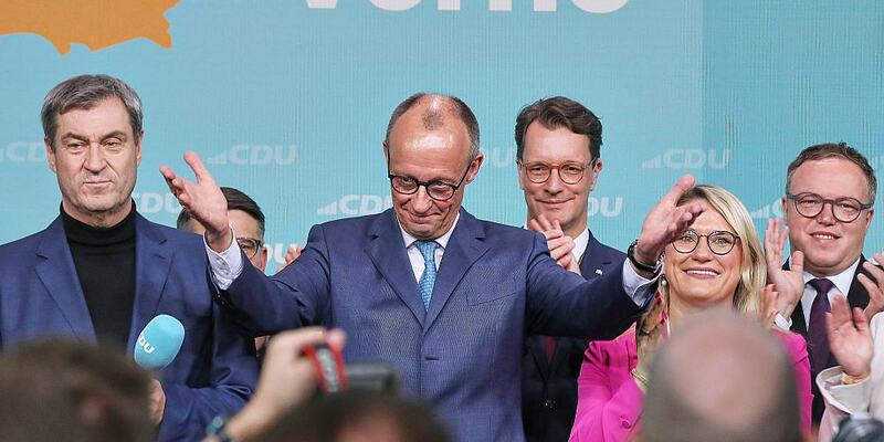 Markus Söder und Friedrich Merz am 23.02.2025 - Foto: über dts Nachrichtenagentur