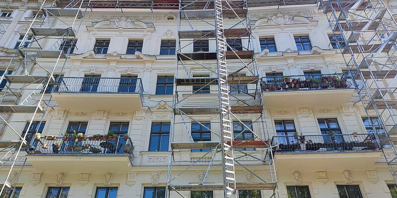 Altbau mit Baugerüst (Archiv) - Foto: über dts Nachrichtenagentur