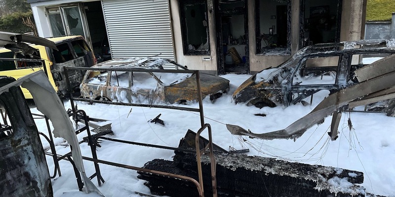 POL-MK: Ermittlungen nach Brand auf ehemaligem Tankstellengelände: Es war Brandstiftung - Foto: presseportal.de