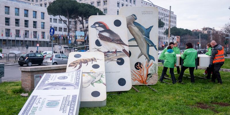 Umweltschützer begleiteten die UN-Konferenz zunächst mit Protesten - und waren am Ende zufrieden mit dem Ergebnis. - Foto: Marco Di Gianvito/ZUMA Press Wire/dpa