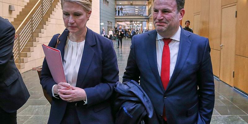Manuela Schwesig und Hubertus Heil nach Ende der ersten Sondierungsrunde am 28.02.2025 - Foto: über dts Nachrichtenagentur