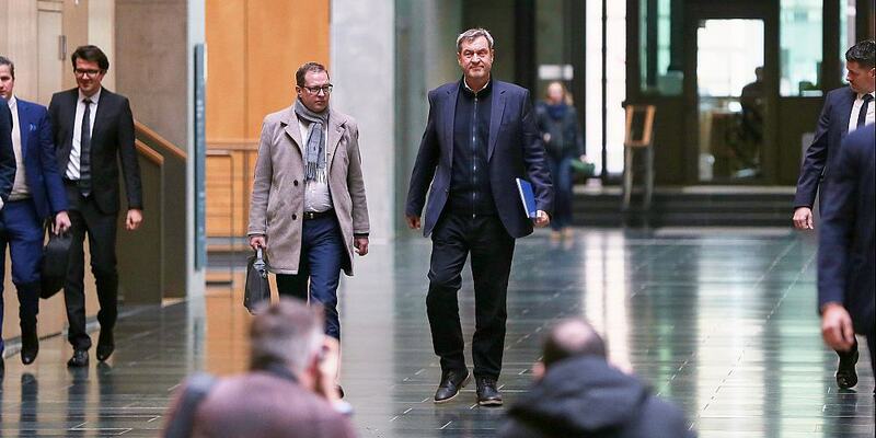 Martin Huber und Markus Söder am 28.02.2025 - Foto: über dts Nachrichtenagentur