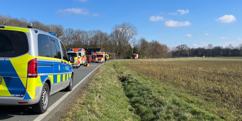 POL-COE: Dülmen, Buldern, schwerer Unfall aus Rennradgruppe heraus - Foto: presseportal.de