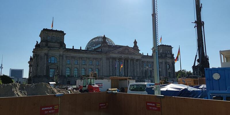 Baustelle vor Deutschem Bundestag (Archiv) - Foto: über dts Nachrichtenagentur