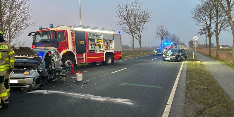 POL-CUX: Verkehrsunfall auf der B73 nach missglücktem Überholmanöver - Zwei Personen verletzt, eine davon schwer - Vollsperrung sorgt für Verkehrsbehinderungen (Foto im Anhang) - Foto: presseportal.de