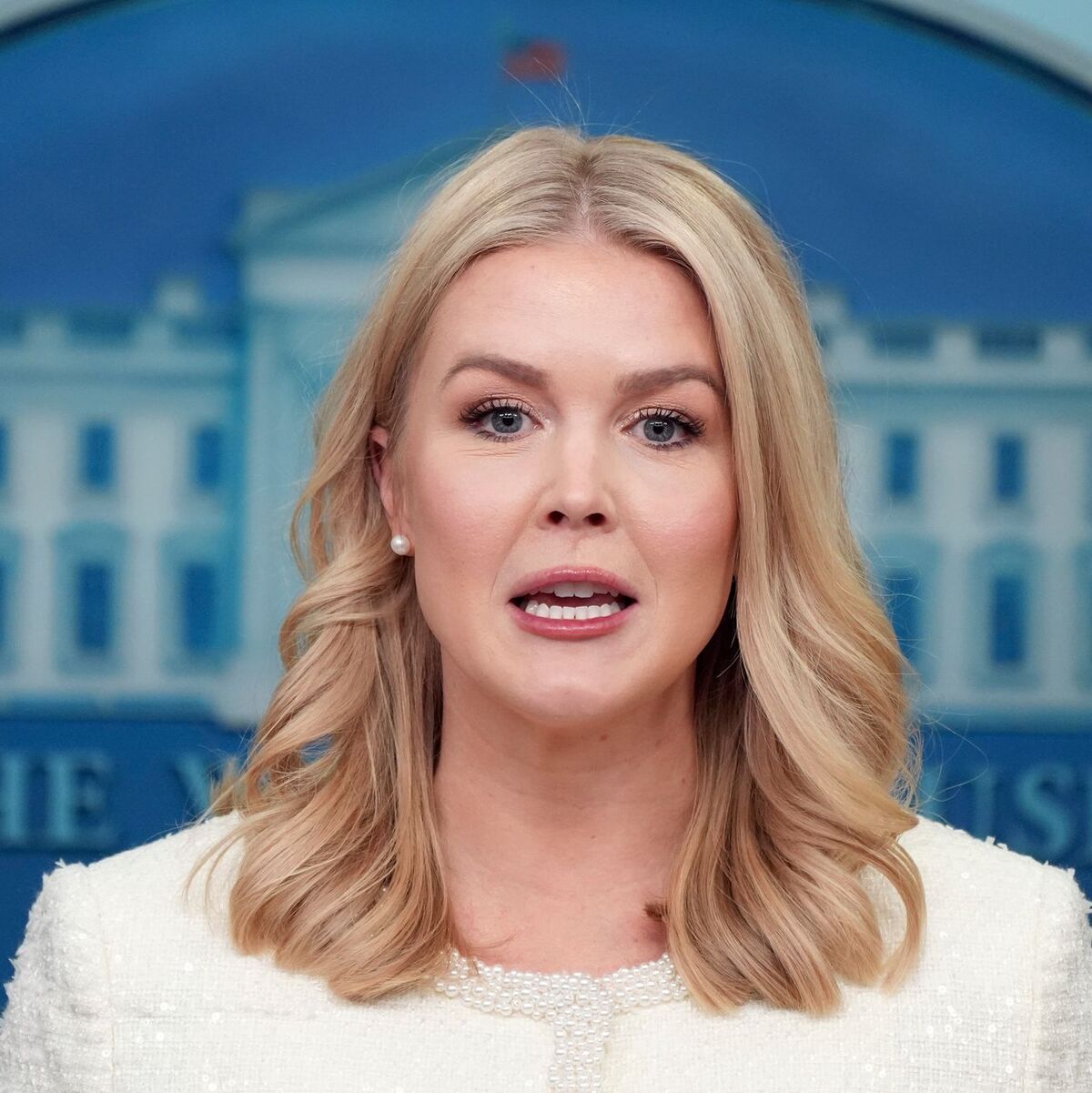 Die Sprecherin des Weißen Hauses, Karoline Leavitt, äußert sich zu Kontakten der US-Regierung mit der Hamas. (Archivbild) - Foto: Jacquelyn Martin/AP/dpa