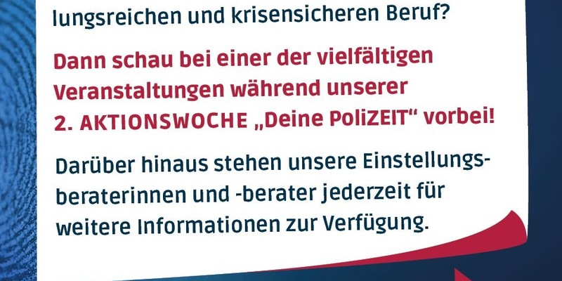 POL-PPKO: 2. landesweite Aktionswoche Deine PoliZEIT - Entdecke den Polizeiberuf hautnah! - Foto: presseportal.de