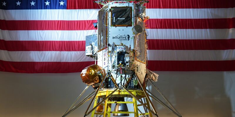 Der Lander «Athena» hat es zum Mond geschafft - ist aber womöglich umgekippt. (Archivbild) - Foto: Intuitive Machines/dpa