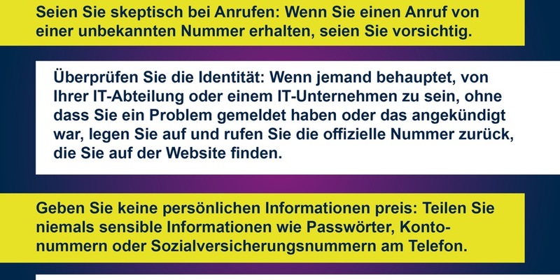 LKA-NRW: Achtung, Betrüger und keine Kollegen am Telefon: Schützen Sie sich vor Vishing-Angriffen - Das LLKA NRW warnt vor einer aktuellen Betrugsmasche, die sich gegen Unternehmen richtet - Foto: presseportal.de