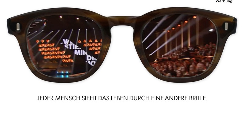 Werbung, die durchblicken lässt: Seven.One Media, Publicis Media Unlimited und Fielmann setzen nach 2024 auch in diesem Jahr auf Wer stiehlt mir die Show? und selbst entwickelte Special Ads - Foto: presseportal.de