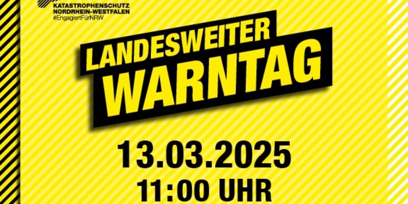 FW-E: Landesweiter Warntag am 13. März - Erprobung verschiedener Warnmittel und -kanäle - Foto: presseportal.de