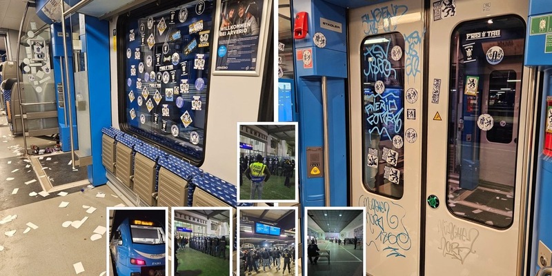 Bundespolizeidirektion München: Identitätsfeststellung von Fußballfans im Hauptbahnhof München - Foto: presseportal.de