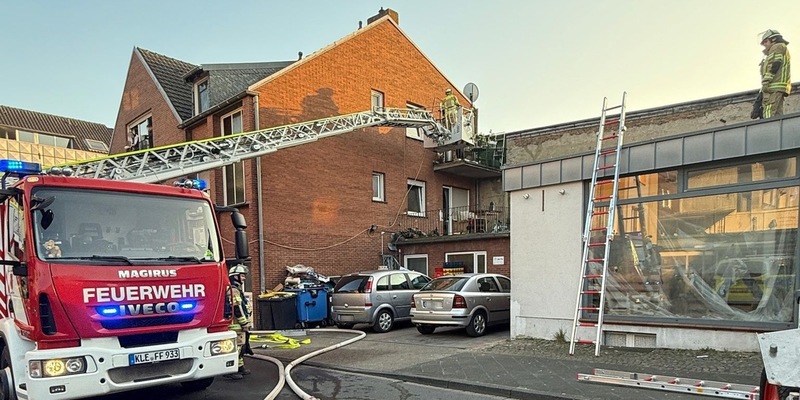 FW-KLE: Wohnungsbrand an der Hagschen Straße - Foto: presseportal.de