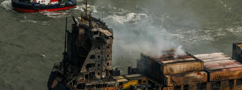 Die «Solong» treibt in der Nordsee. - Foto: Dan Kitwood/getty pool/AP/dpa