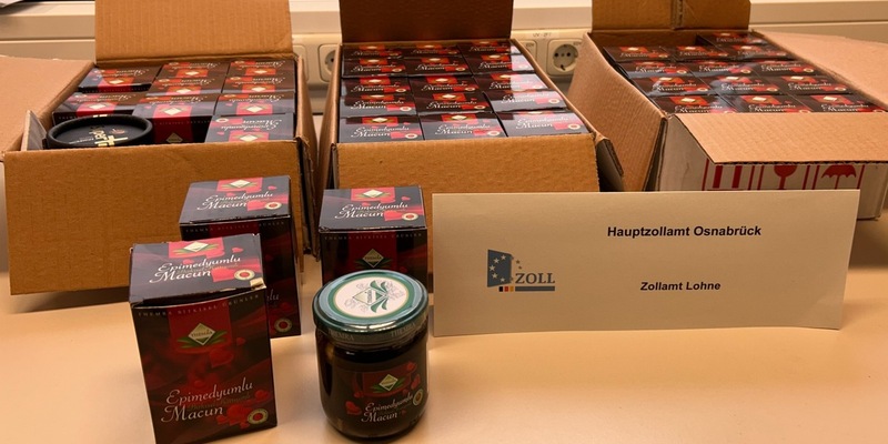 HZA-OS: Marmelade als Potenzmittel; Osnabrücker Zöllner stellen Verstoß gegen das Arzneimittelgesetz fest - Foto: presseportal.de
