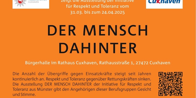 POL-CUX: Wanderausstellung Der Mensch dahinter vom 31.03. - 24.04.2025 im Rathaus der Stadt Cuxhaven (Fotos im Anhang) - Foto: presseportal.de