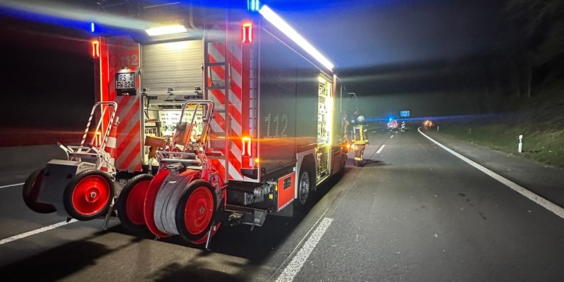 FW-RS: Vollsperrung der BAB A1 Fahrtrichtung Köln - Foto: presseportal.de