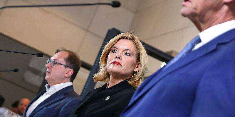 Alexander Dobrindt, Julia Klöckner und Friedrich Merz am 17.03.2025 - Foto: über dts Nachrichtenagentur