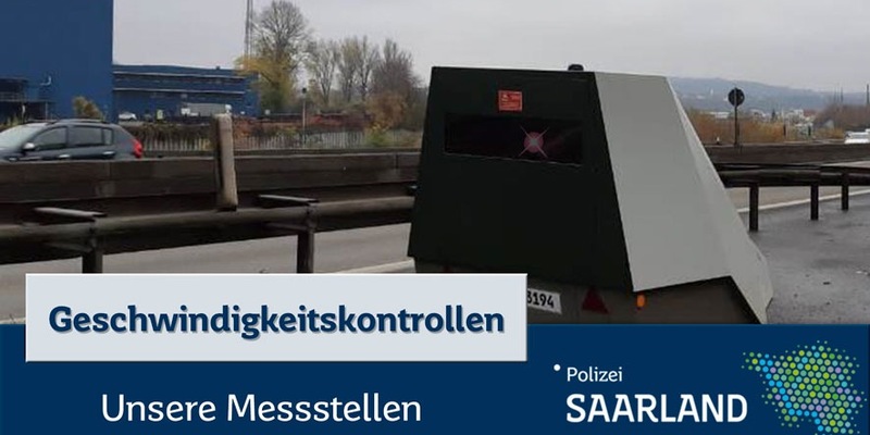 POL-SL: Geschwindigkeitskontrollen im Saarland / Ankündigung der Kontrollörtlichkeiten und -zeiten - 13. KW 2025 - Foto: presseportal.de