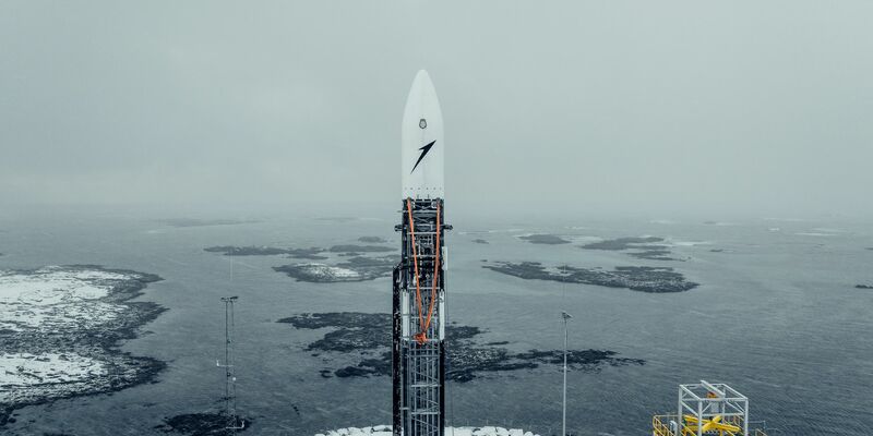 Die Rakete von Isar Aerospace. (Handout) - Foto: Wingmen Media/Isar Aerospace/dpa