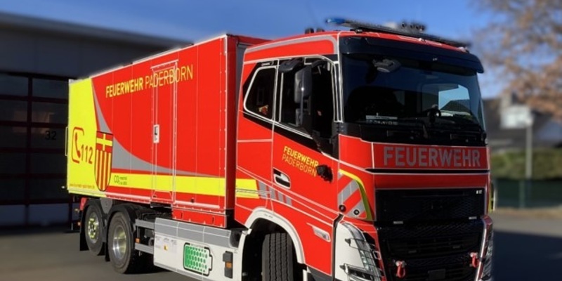 FW Paderborn: Einladung zum Pressetermin zur Vorstellung des ersten vollelektrischen LKW als Einsatzfahrzeug der Feuerwehr Paderborn - Foto: presseportal.de