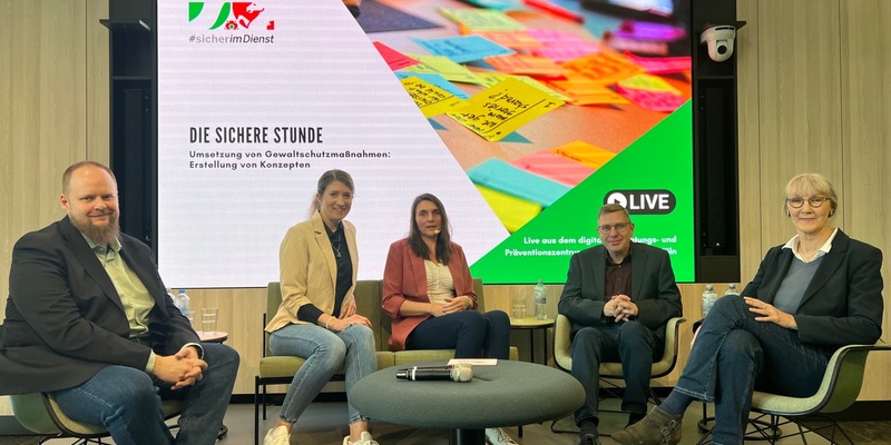 #sicherimDienst: Erfahrungsaustausch als Erfolgsfaktor: / Diskussionsrunde des Präventionsnetzwerks #sicherimDienst zur Umsetzung von Gewaltschutzmaßnahmen - Foto: presseportal.de