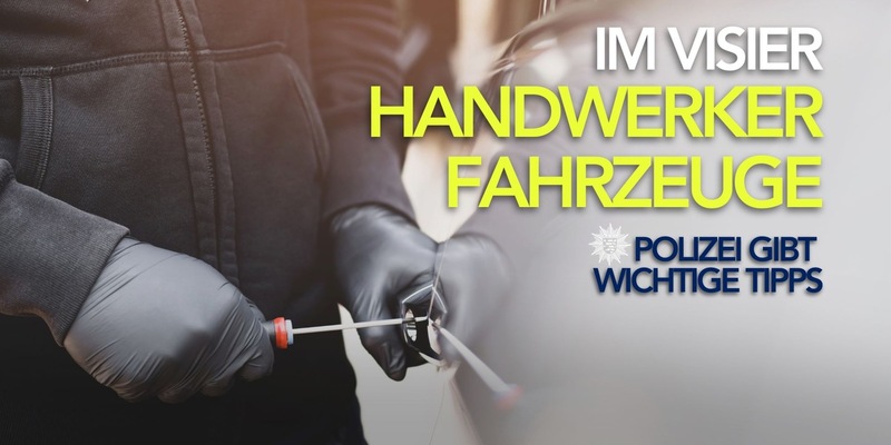 POL-DA: Südhessen: Handwerker-Fahrzeuge im Visier Krimineller / Polizei sensibilisiert und gibt Präventionshinweise - Foto: presseportal.de
