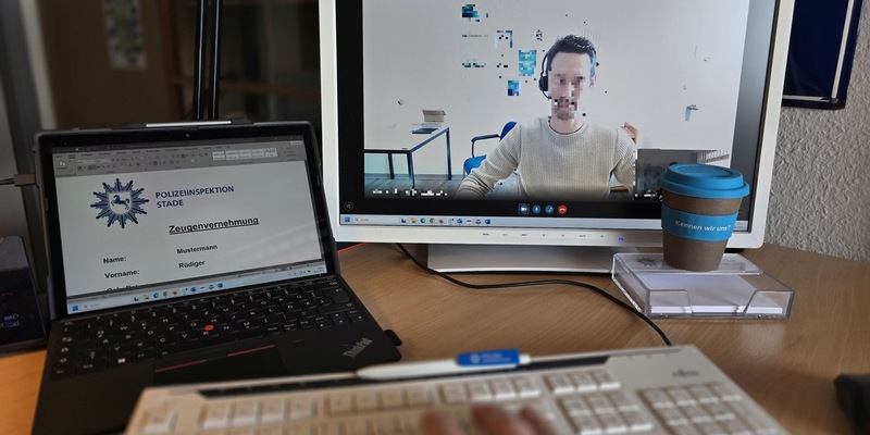 POL-STD: Digital aussagen - Polizeidirektion Lüneburg testet Onlinevernehmung in Stade - Foto: presseportal.de