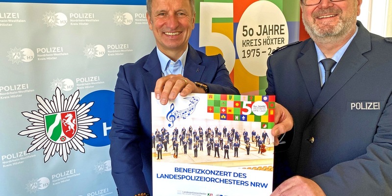 POL-HX: Landespolizeiorchester NRW gibt Benefizkonzert in Brakel / Konzert am 7. Mai zum Jubiläum 50 Jahre Kreis Höxter / Erlös für guten Zeck - Foto: presseportal.de