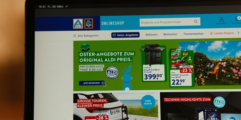 Der Aldi-Onlineshop wurde 2021 gegründet. - Foto: Georg Hilgemann/dpa