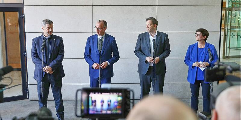 Koalitionsverhandlungen zwischen Union und SPD am 28.03.2025 - Foto: über dts Nachrichtenagentur