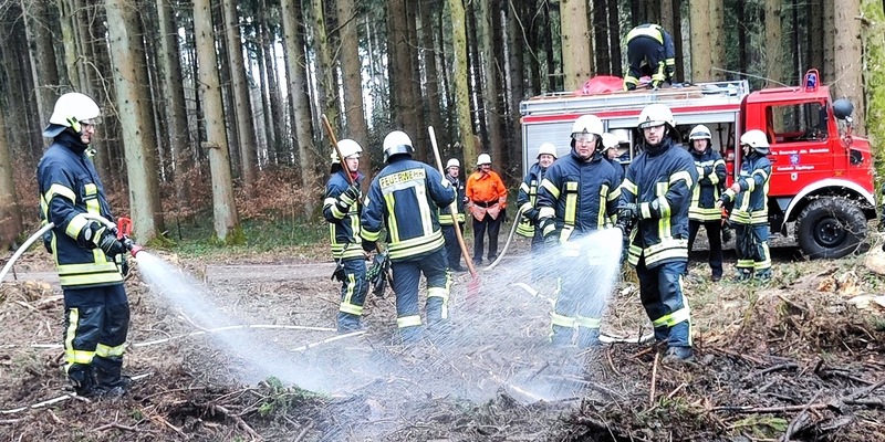 FW Eigeltingen: Feuerwehr-Abteilungen Honstetten, Reute und Eigeltingen werden zu Brand im Wald alarmiert - Foto: presseportal.de