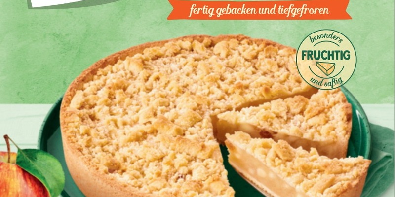 Rückruf ja! Apfel-Streuselkuchen, 1250g, mit dem Mindesthaltbarkeitsdatum 05/2026 und Charge 5036 - Foto: presseportal.de