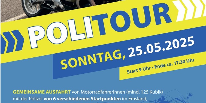 POL-EL: Landkreis - PoliTour 2025 - Polizei lädt am 25. Mai zu geführten Motorradtouren ein - Foto: presseportal.de