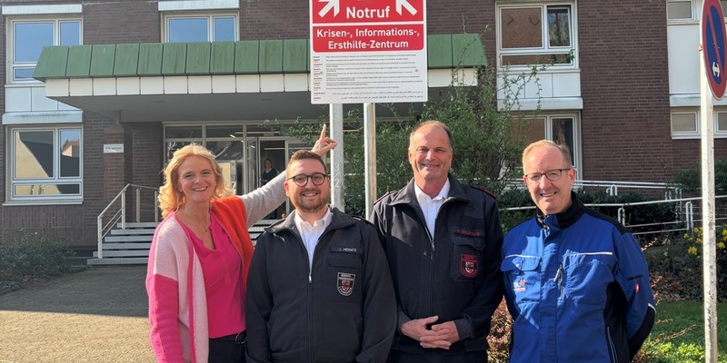 FW-LEV: Neue Beschilderung für KIEZ-Notrufstellen - Foto: presseportal.de