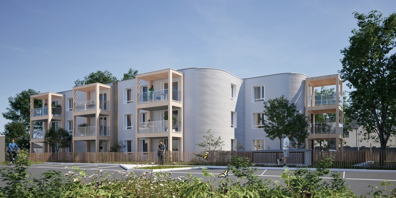 PERI 3D Construction und Plurial Novilia setzen mit ViliaSprint² das erste vor Ort 3D-gedruckte Wohngebäude Frankreichs um - Foto: presseportal.de