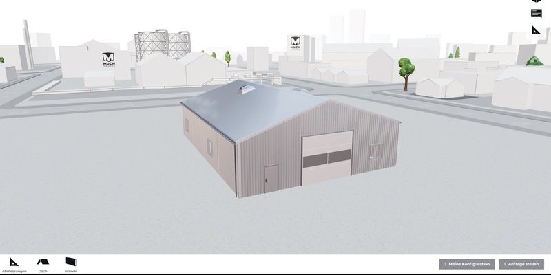 MUCH Gruppe: Hallenbau flexible und schnell mit 3D Online-Konfigurator - Foto: presseportal.de