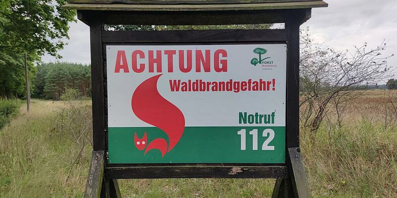 Hinweis auf Waldbrandgefahr (Archiv) - Foto: über dts Nachrichtenagentur