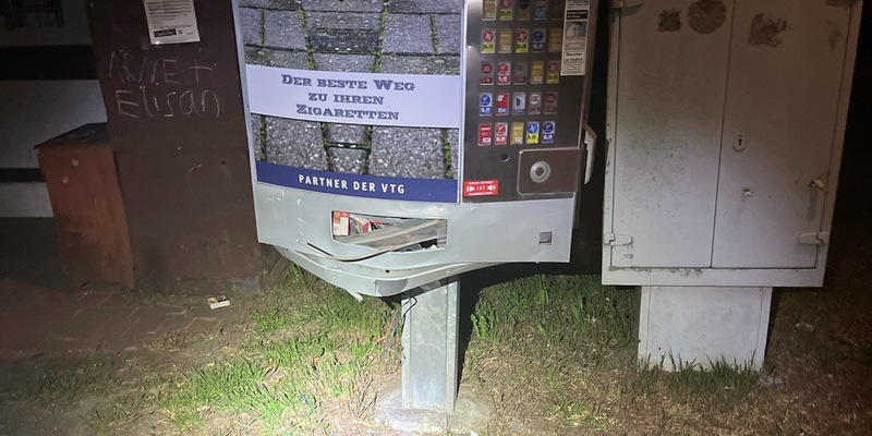 POL-AC: Sprengung eines Zigarettenautomaten im Nordkreis - Täter flüchtet - Foto: presseportal.de