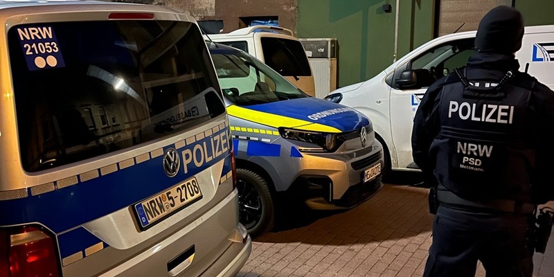 POL-ME: Groß angelegte Kontrollaktion in Velbert: Polizei und städtische Behörden überprüfen vier Wohnobjekte - 2504033 - Foto: presseportal.de