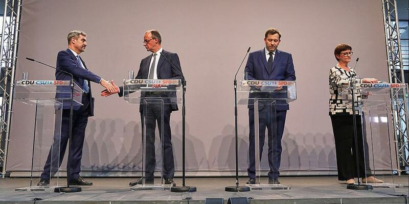 Bekanntgabe Einigung auf Koalition von CDU, CSU und SPD am 09.04.2025 - Foto: über dts Nachrichtenagentur