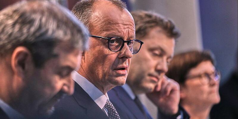 Söder, Merz, Klingbeil, Esken am 09.04.2025 - Foto: über dts Nachrichtenagentur