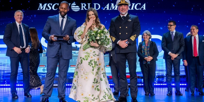 Die MSC World America wurde letzte Nacht in einer glamourösen Zeremonie in Miami getauft - Foto: presseportal.de