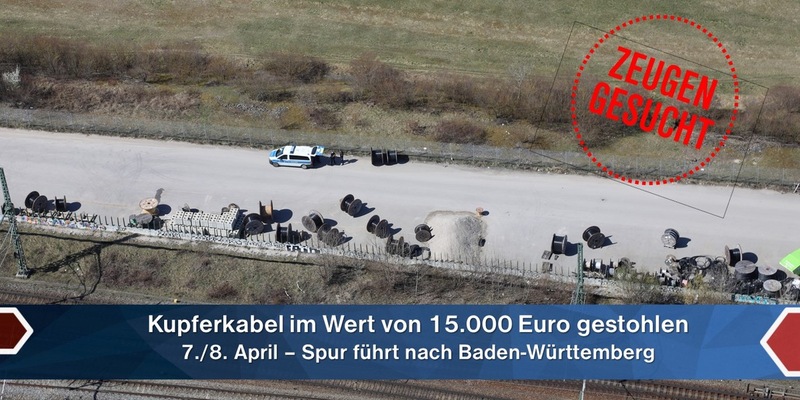 Bundespolizeidirektion München: Ermittlungen wegen Buntmetalldiebstahl / Bundespolizei bittet um Hinweise aus der Bevölkerung - Foto: presseportal.de