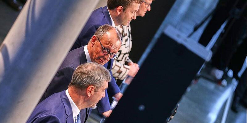 Söder, Merz, Klingbeil, Esken am 09.04.2025 - Foto: über dts Nachrichtenagentur